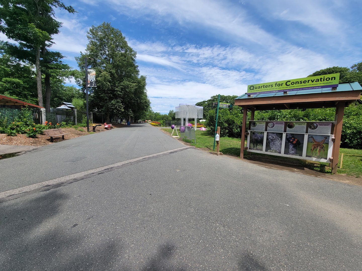 Franklin Park 7/22 - Inside zebra entrance