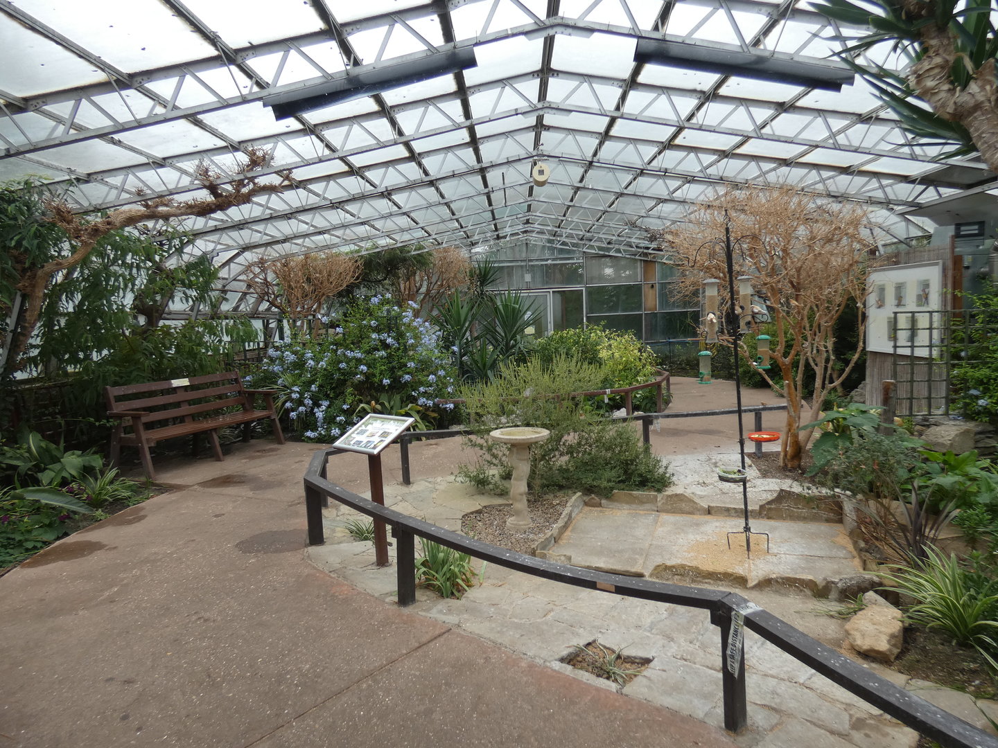 Free-flying bird area of the Floral Palace
