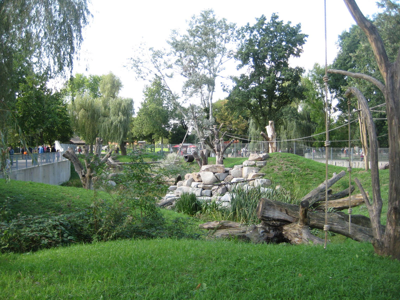 Freiburg Mundenhof Crab Eating Monkey Exhibit