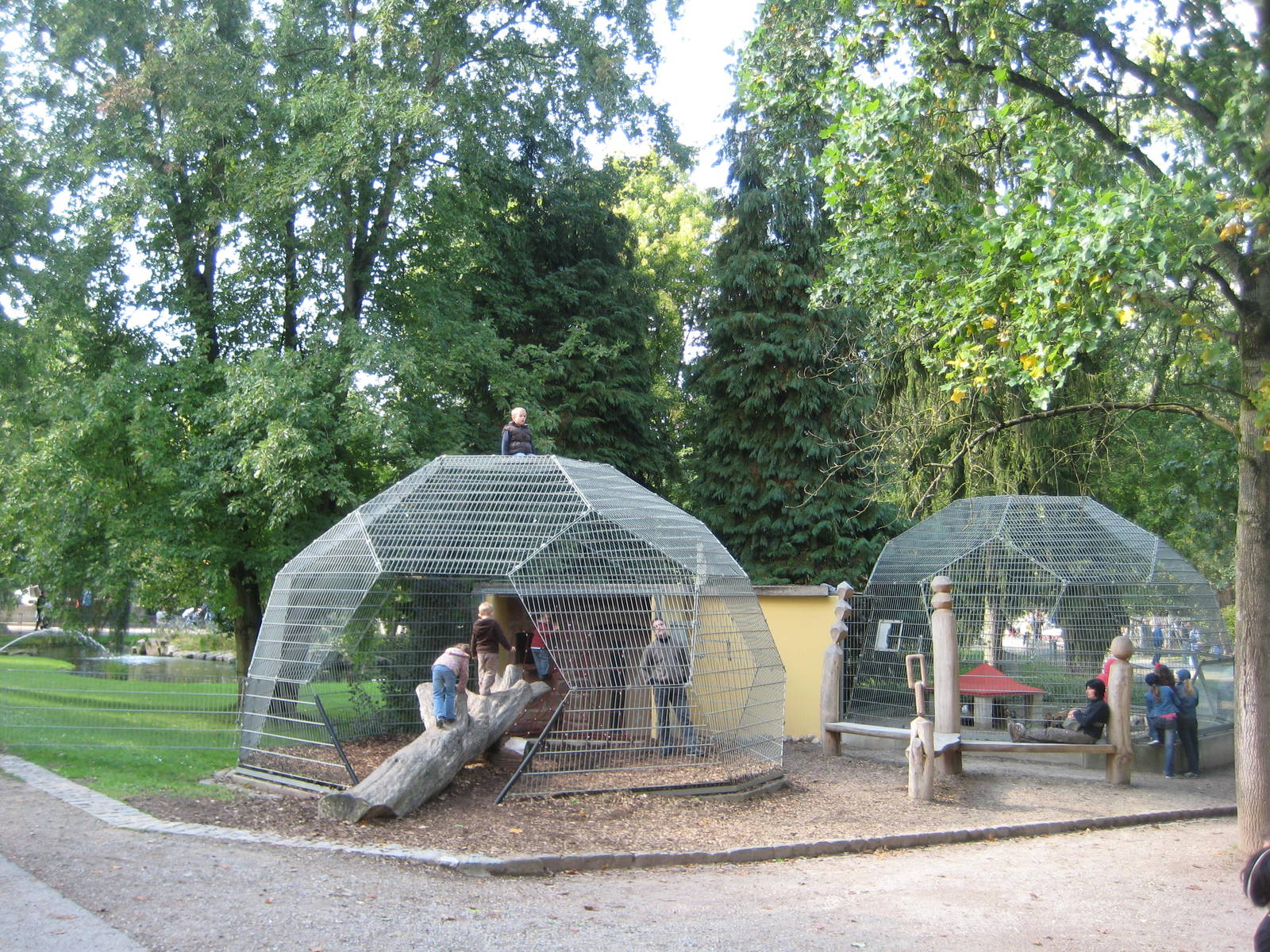 Freiburg Mundenhof Crab Eating Monkey Old Exhibits