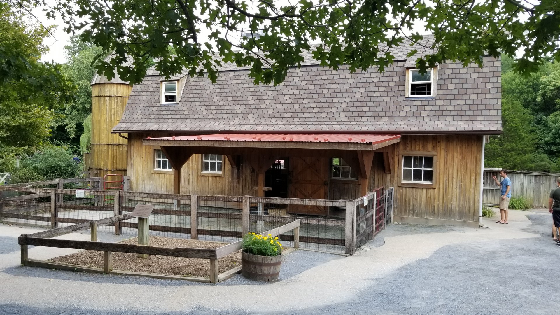 Front of alpaca barn