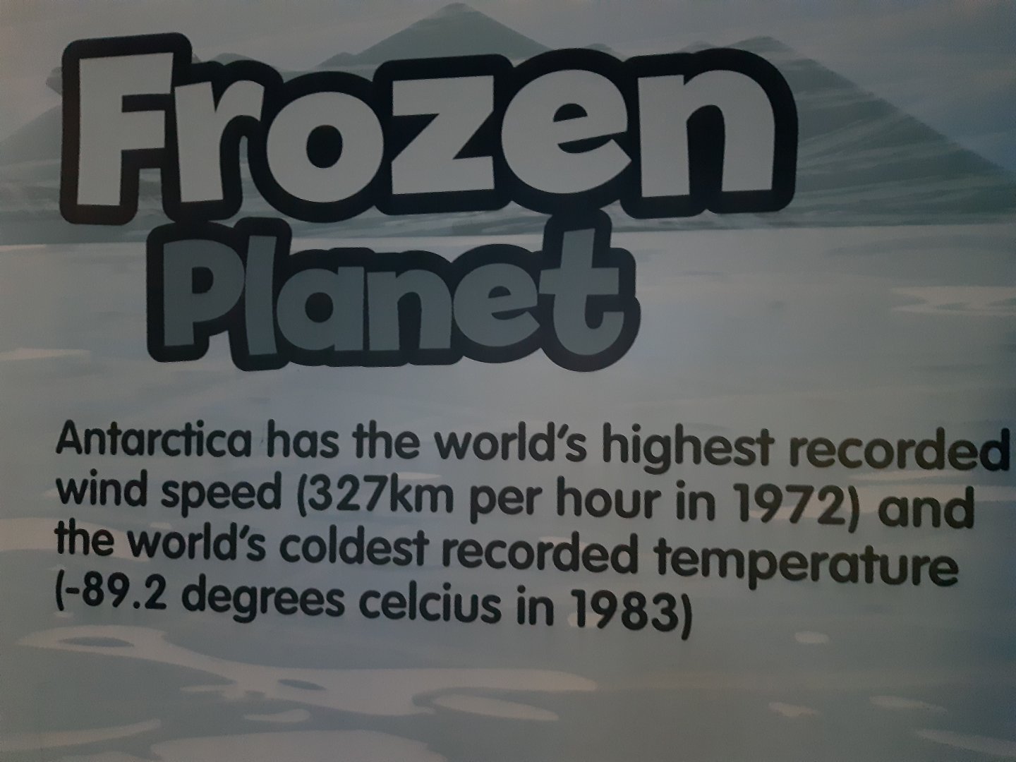 Frozen planet