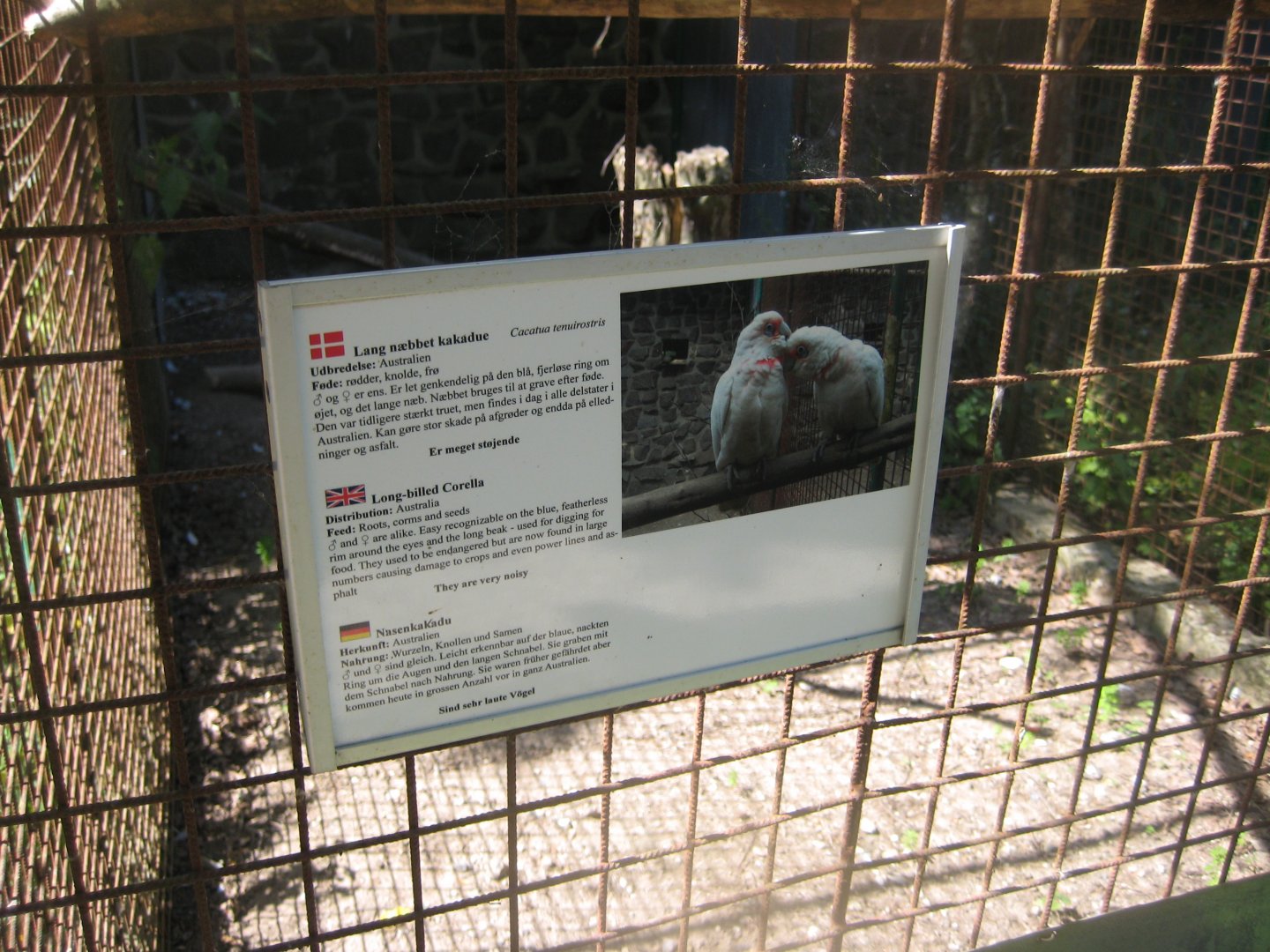 Frydenlund Fuglepark - Signage example