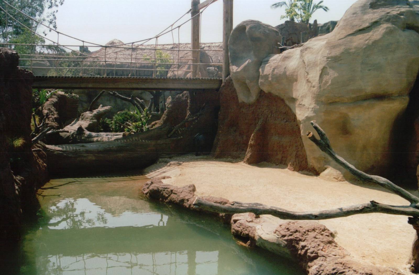 Fuengirola Zoo 2001 - Part of a Pigmy Hippopotamus exhibit