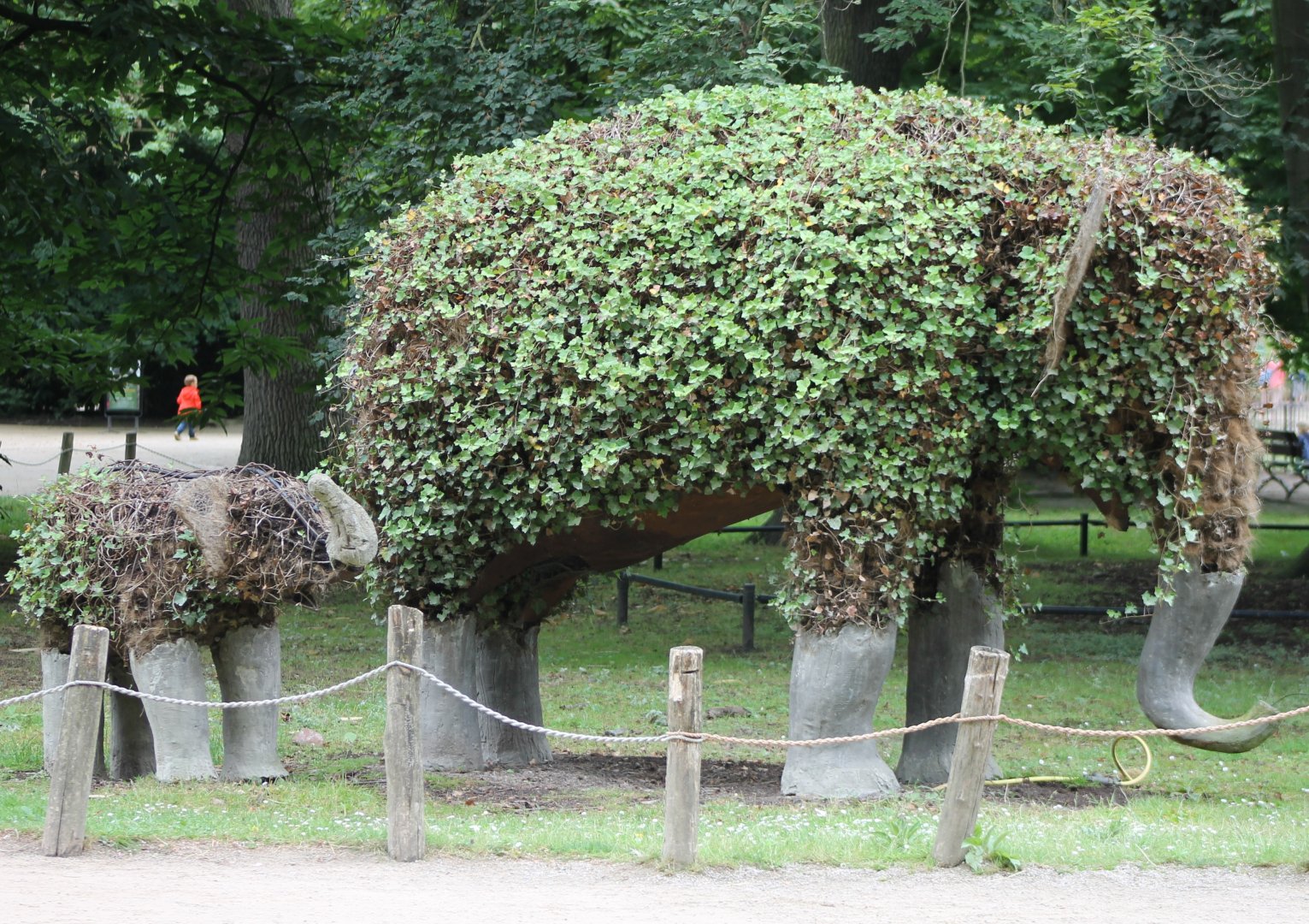 "Full-grown" and "half-grown" elephants ;)