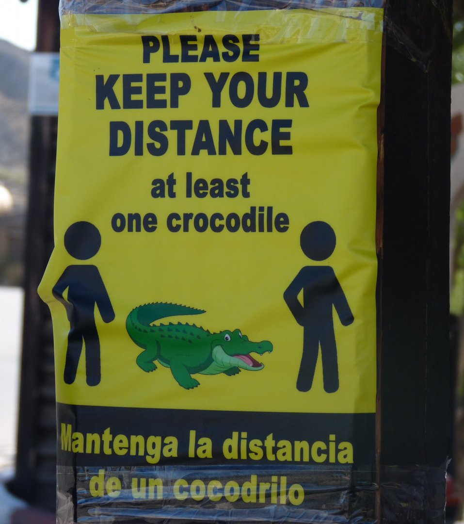 Funny covid-related signage