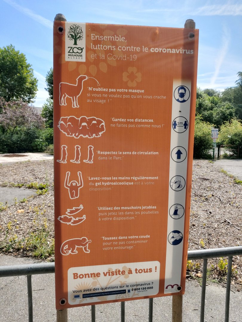 Funny COVID restrictions sign