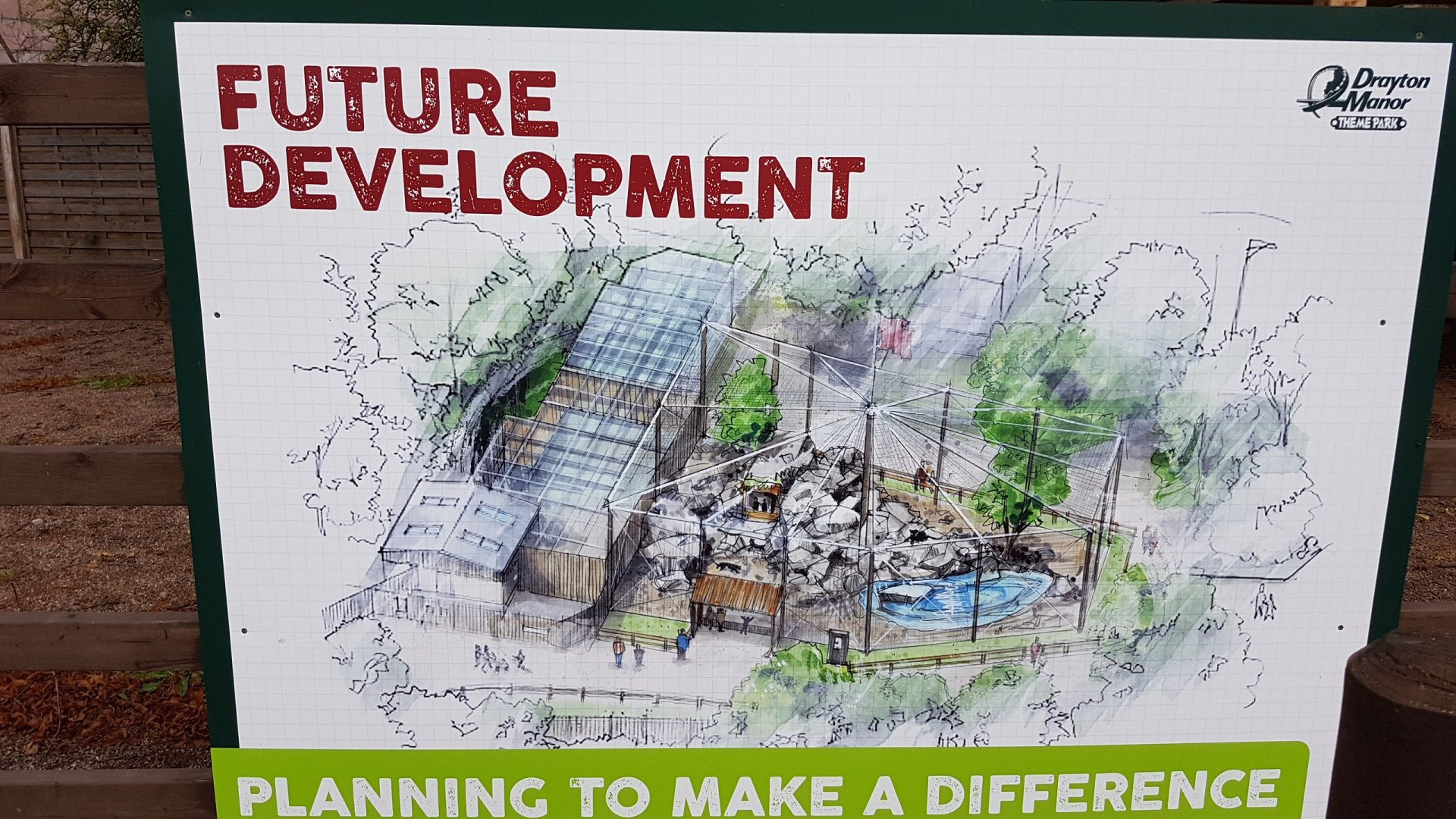 Future development sign - black leopard enclosure