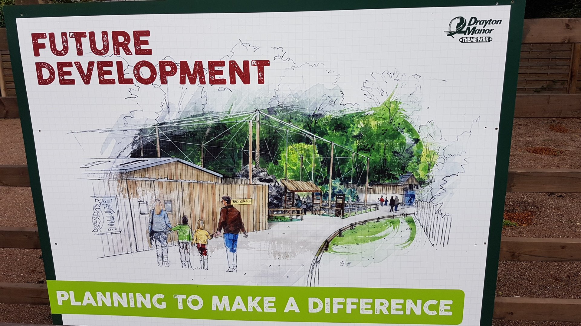 Future development sign - black leopard enclosure