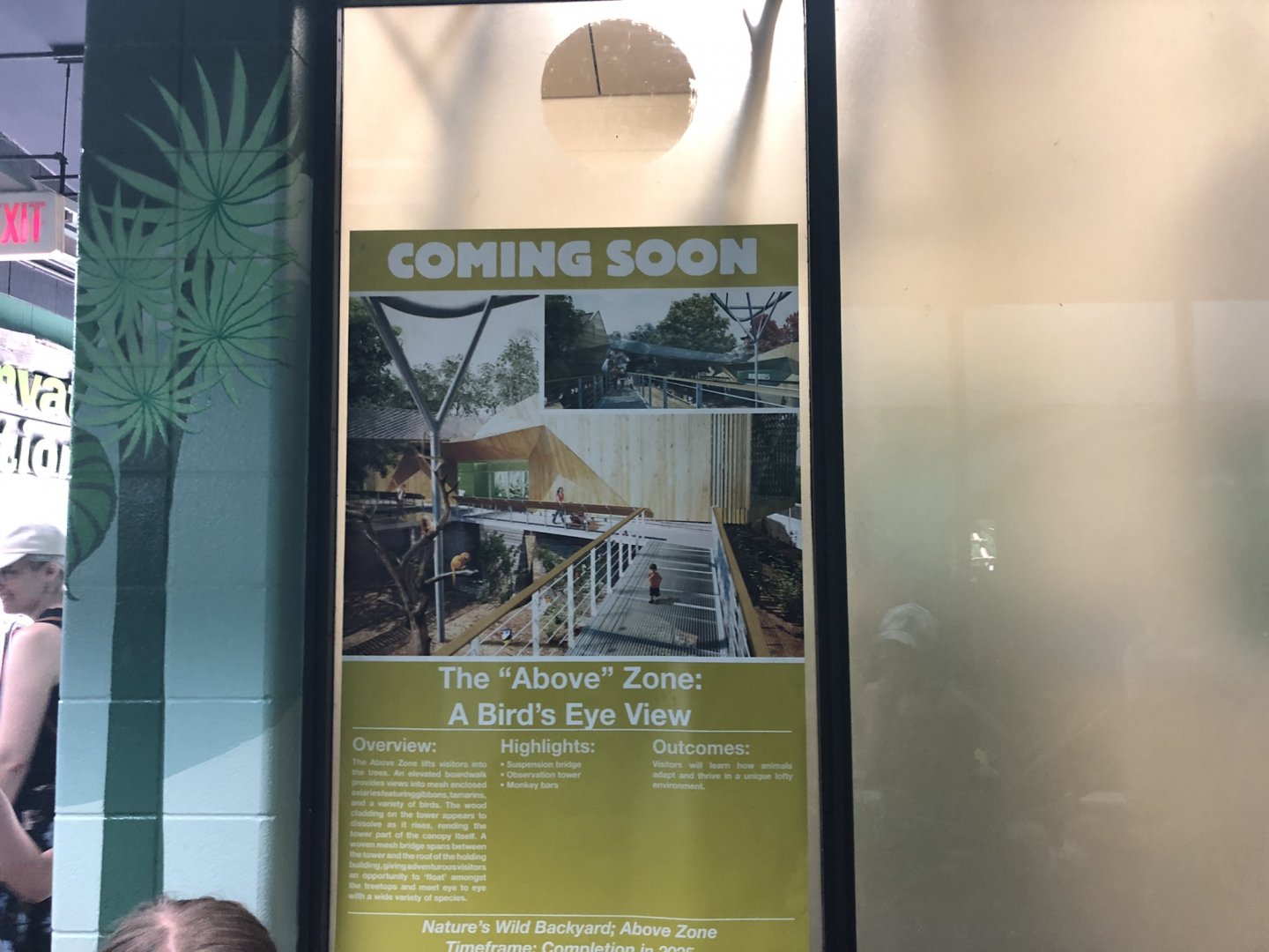 Future Gibbon Enclosure Sign at Edmonton Valley Zoo (July 2022)