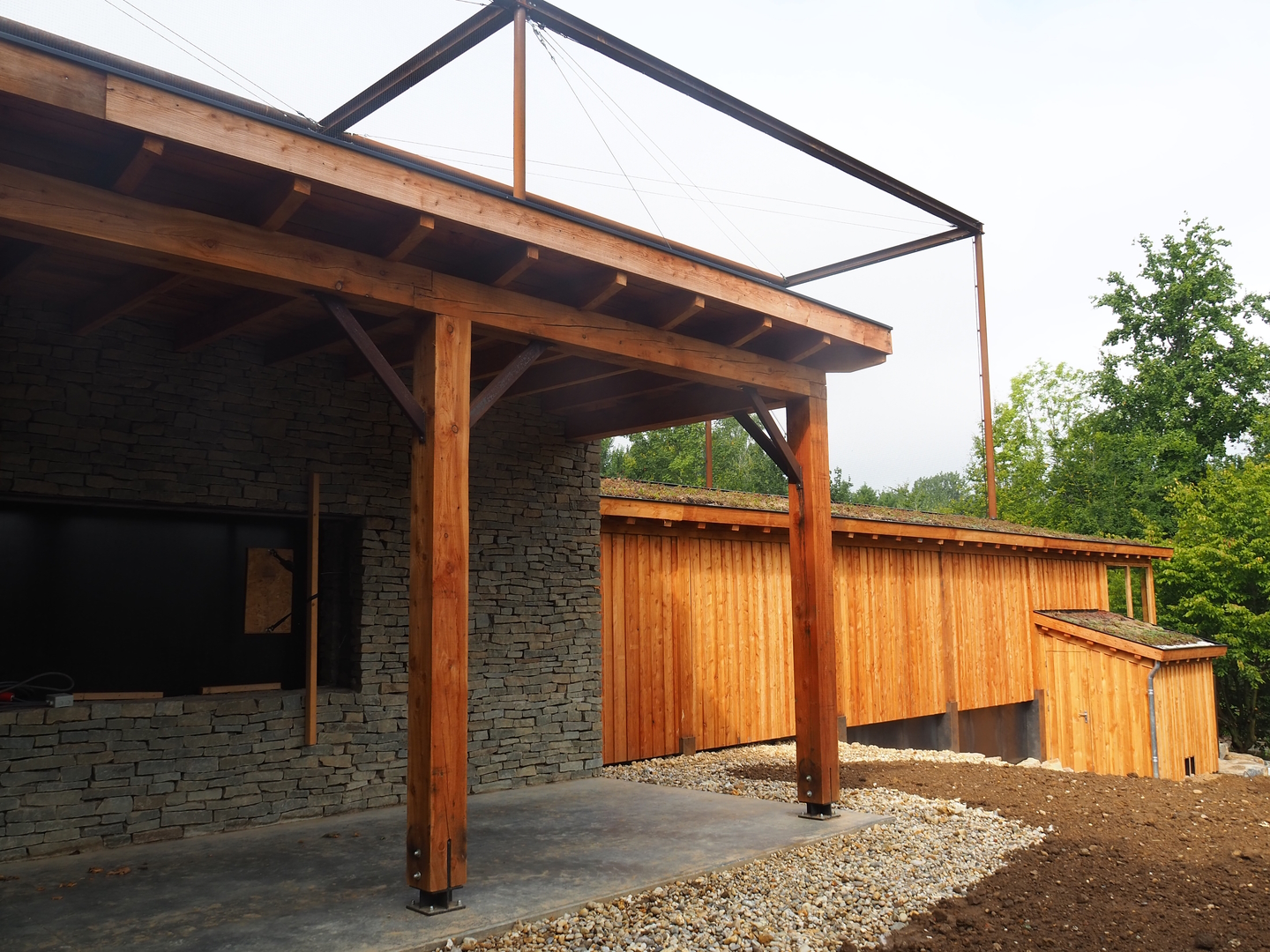 Future migratory bird educational showcase, Future European souslik viewing area and Part of future souslik exhibit, 2022-08-20