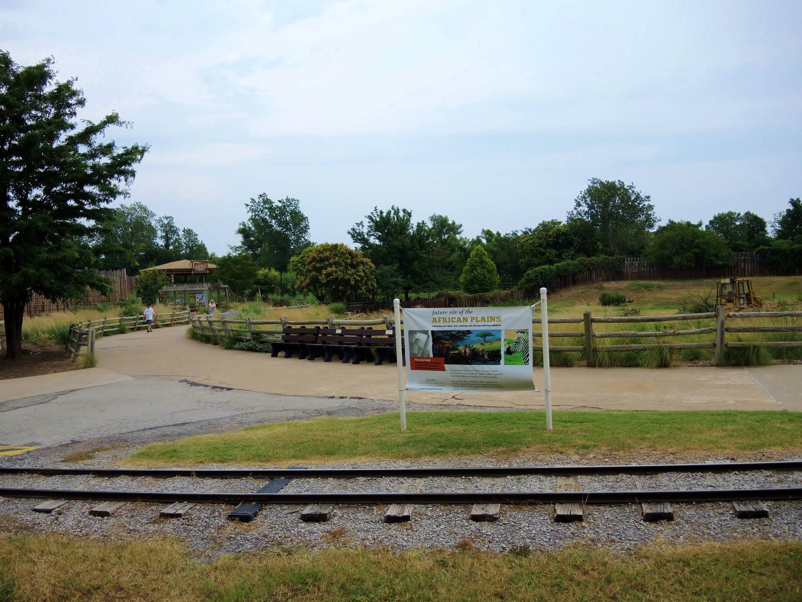 Future White rhino (Ceratotherium simum) exhibit area