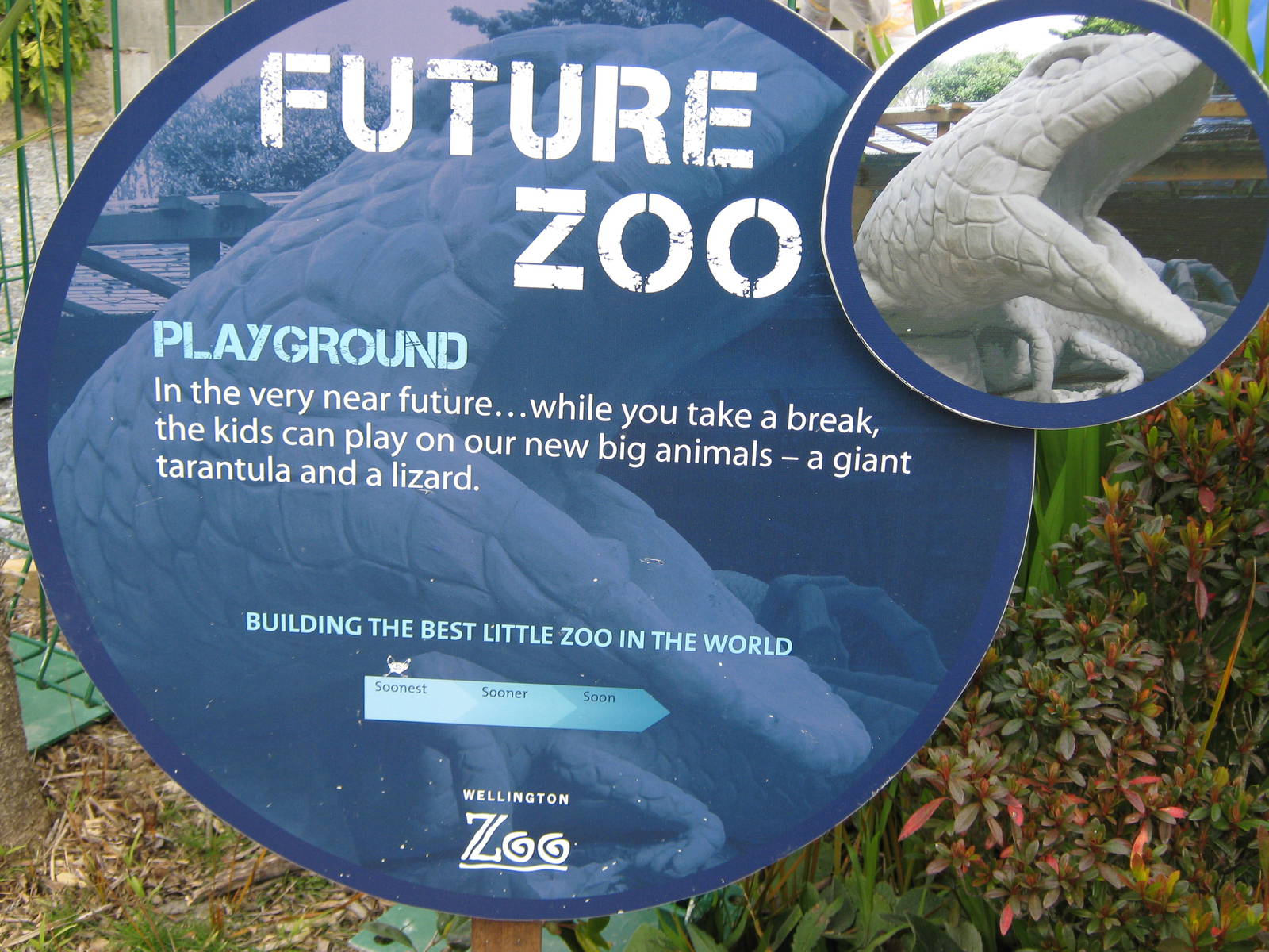 Future Zoo, where your kids can play on slides!