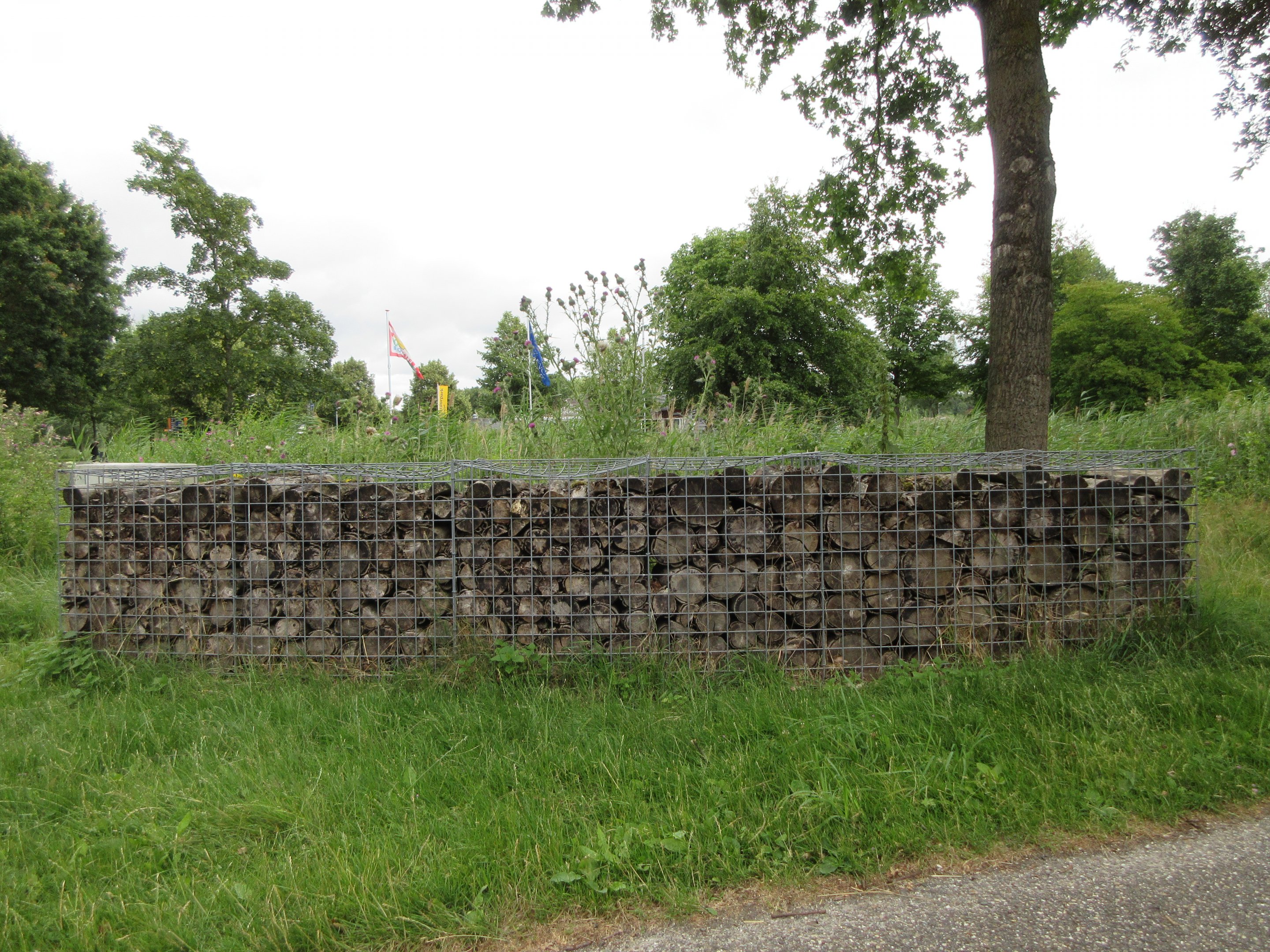 Gabion Wall (they are everywhere in the Netherlands)