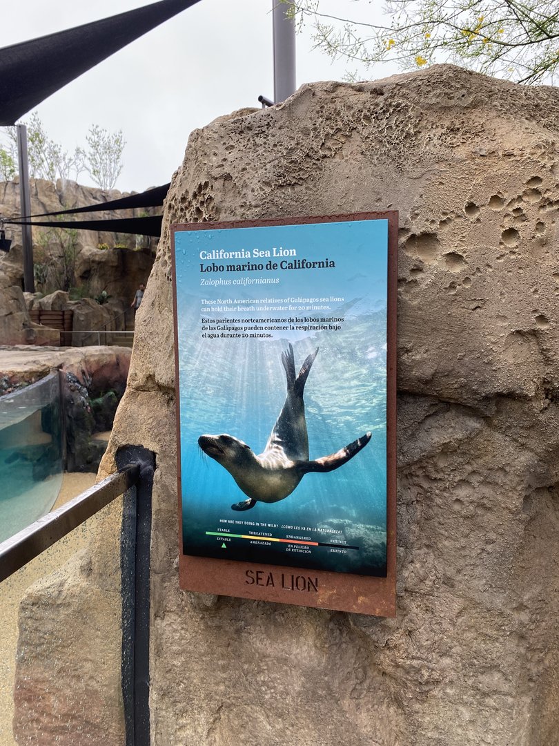 Galápagos Islands- California Sea Lion Sign