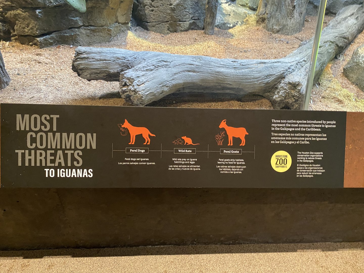 Galápagos Islands- Common Threats Sign