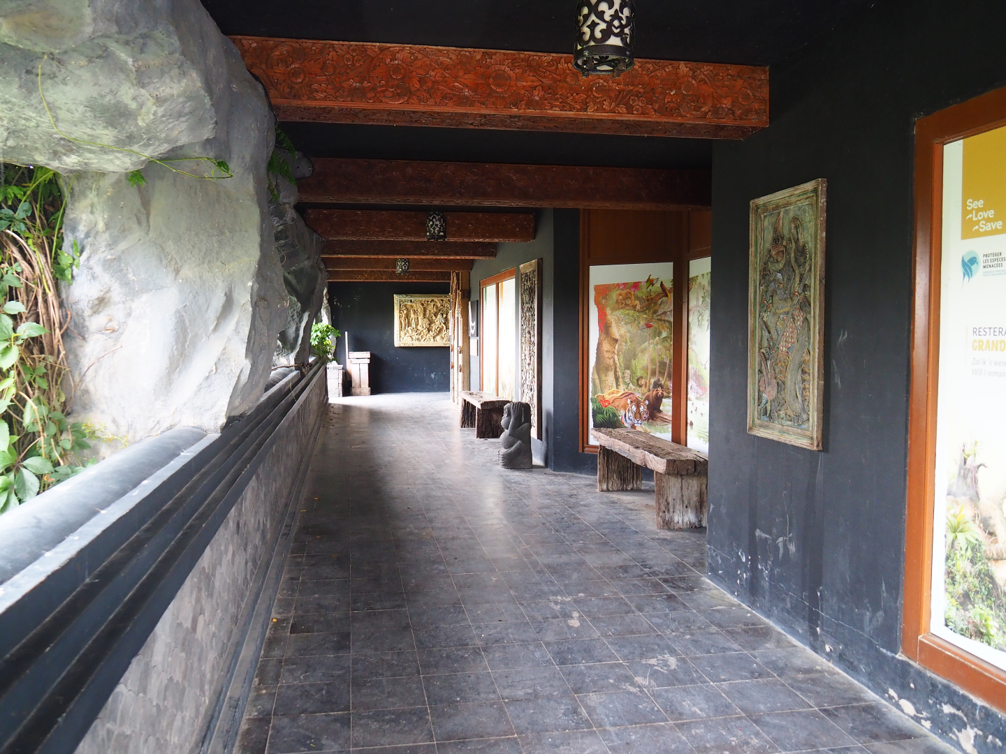 Gallery near Sulawesi crested macaque exhibit, 2022-09-15