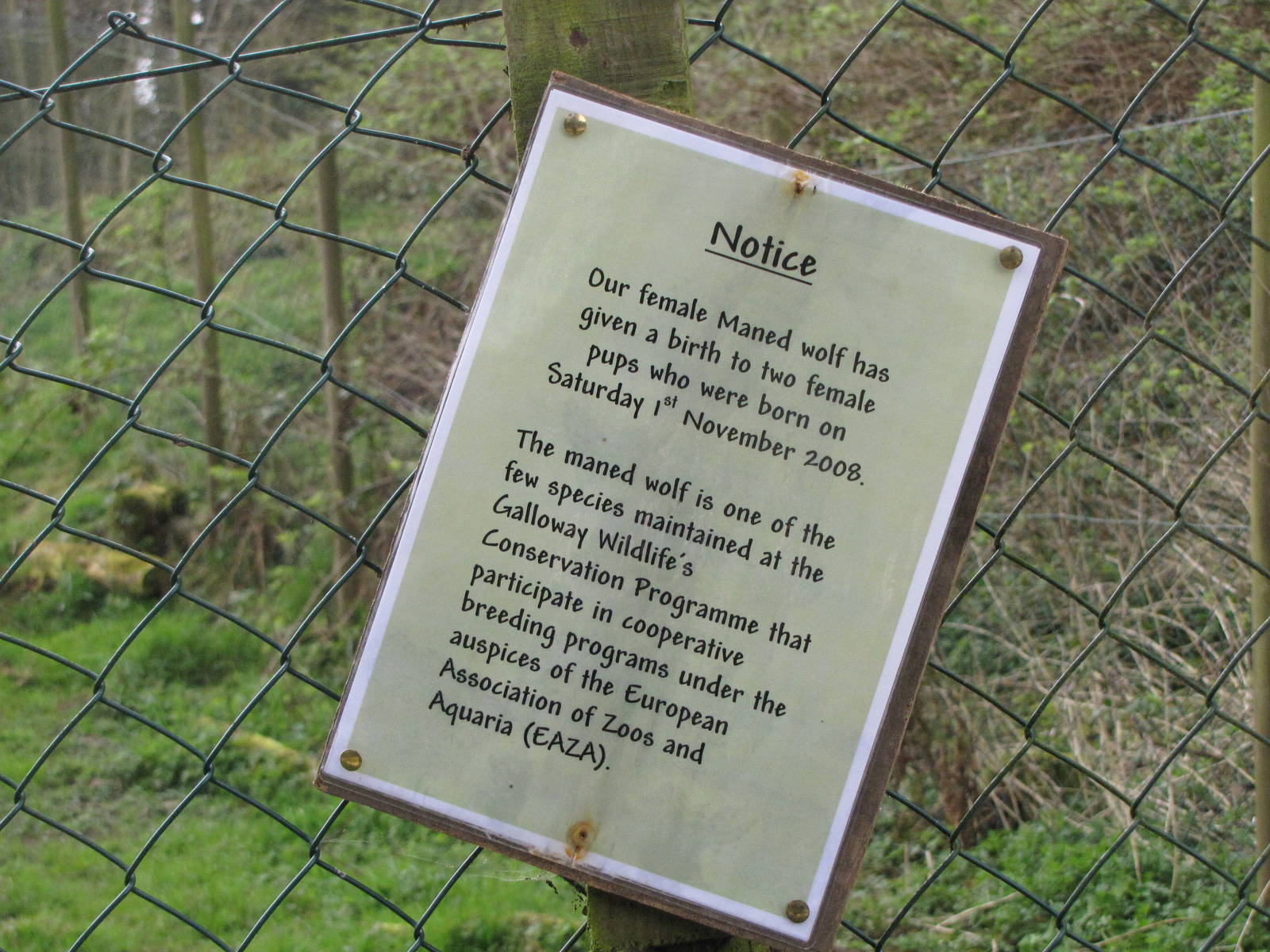 Galloway Wildlife Conservation Park