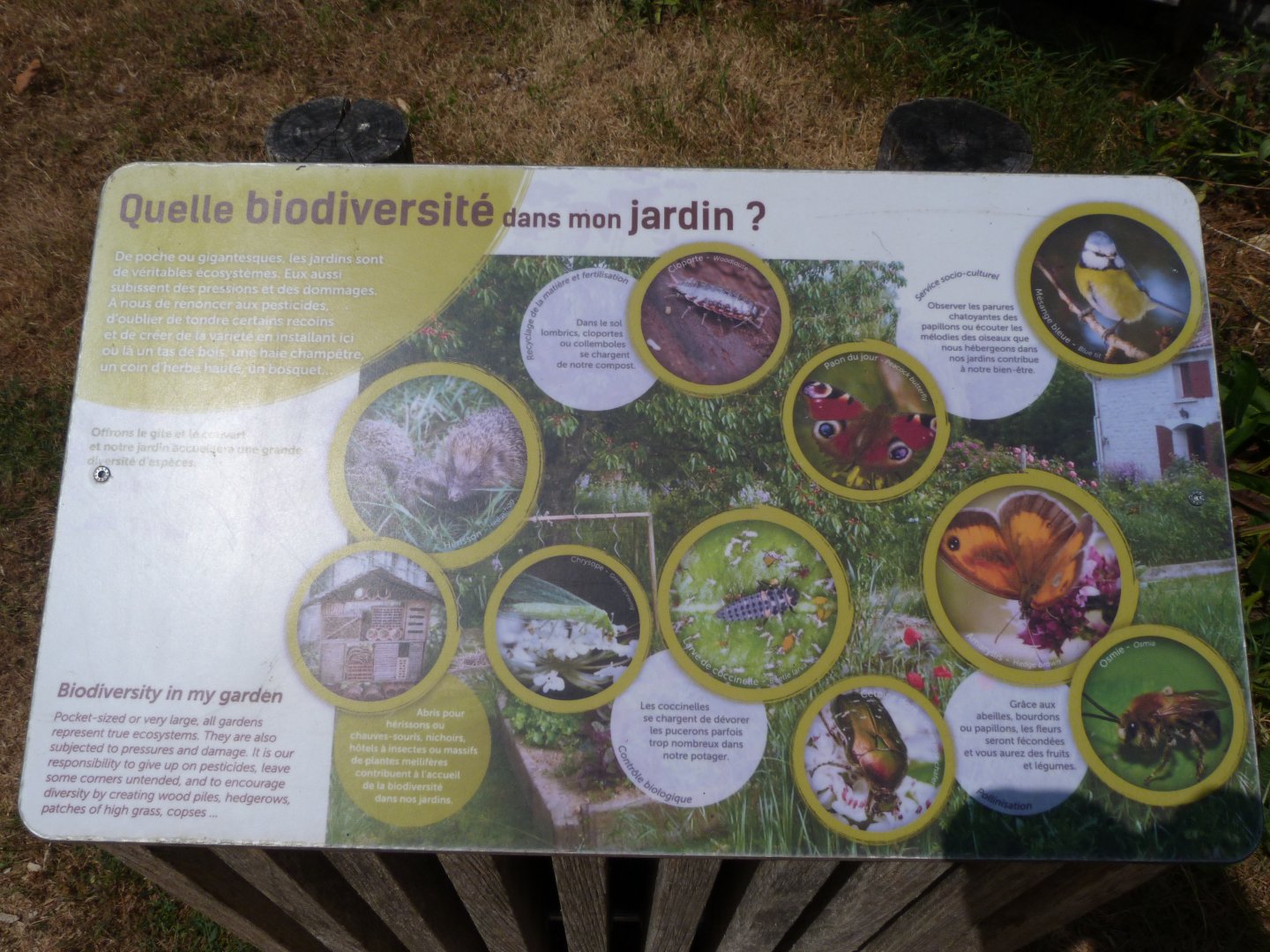Garden biodiversity sign -Zoodyssée (2025)