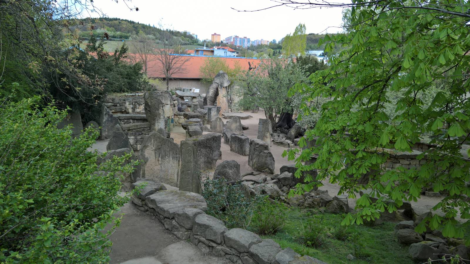 Garden outside the pavilion