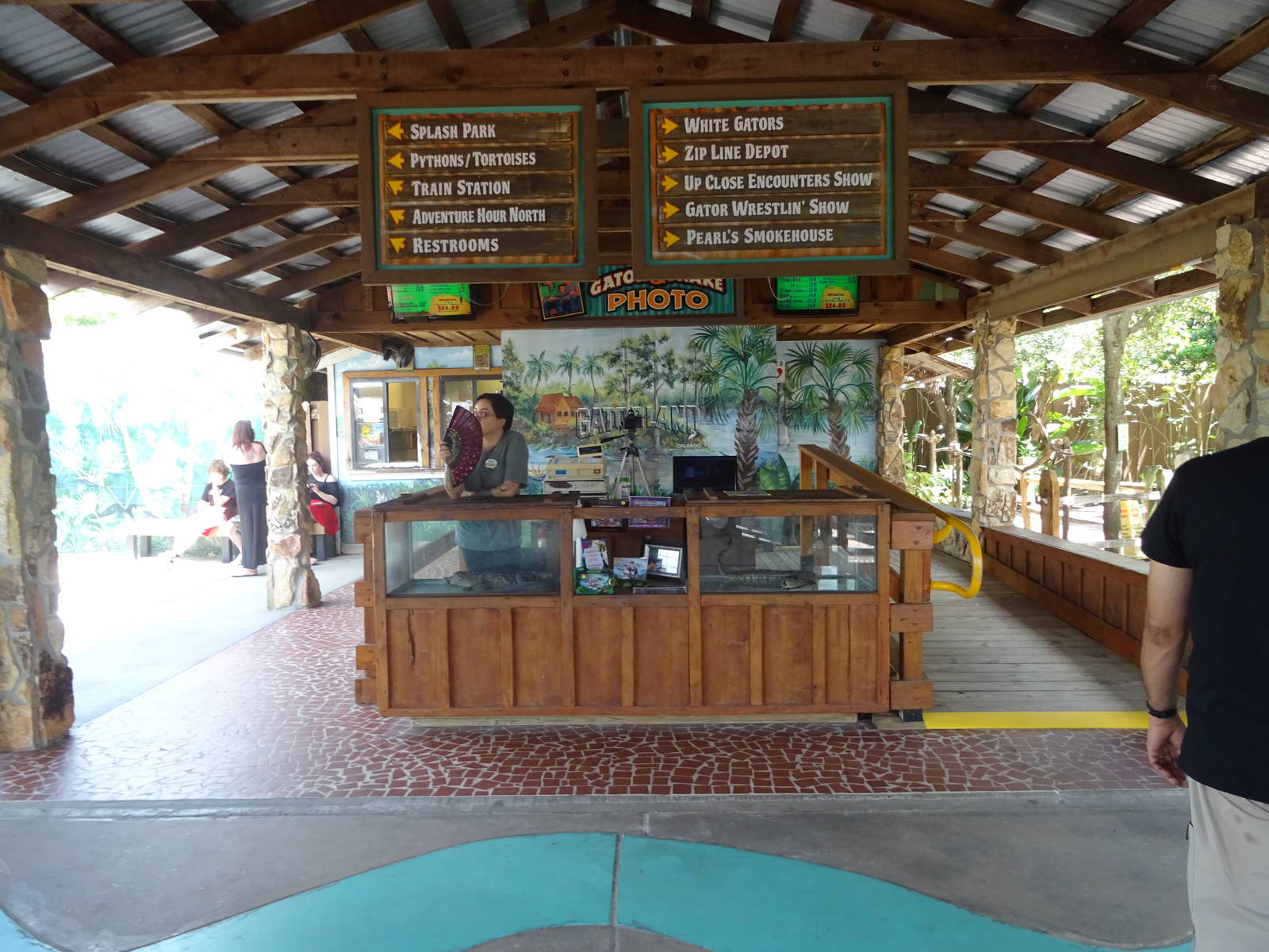 Gator and Snake Photo Op Area at Gatorland