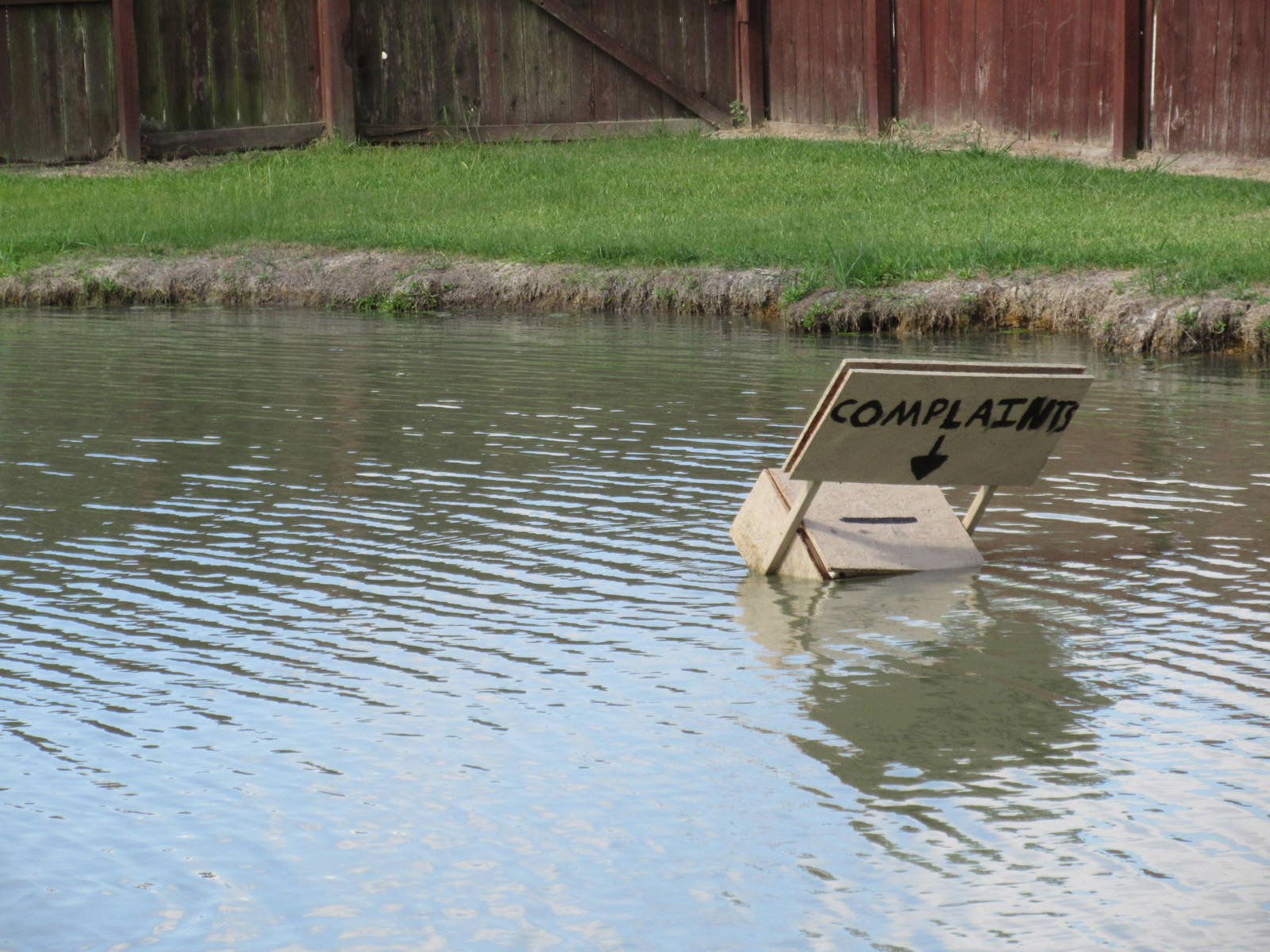 Gator Exhibit - Complaints Sign