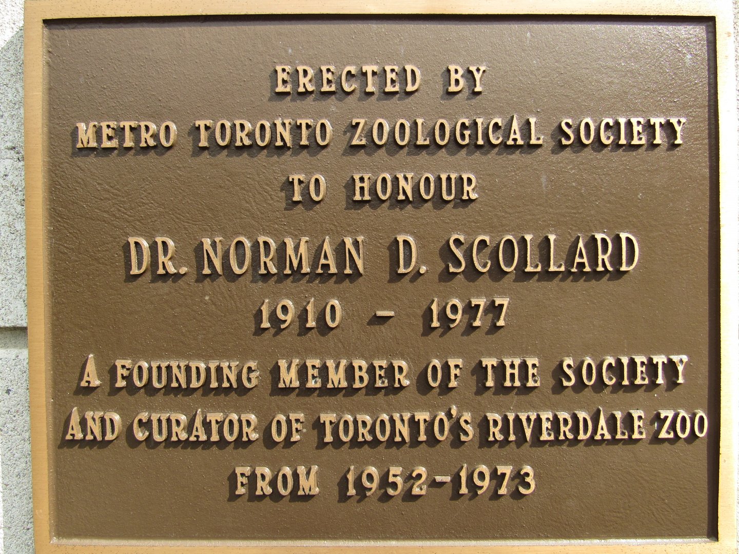 Gaur Pavilion Plaque