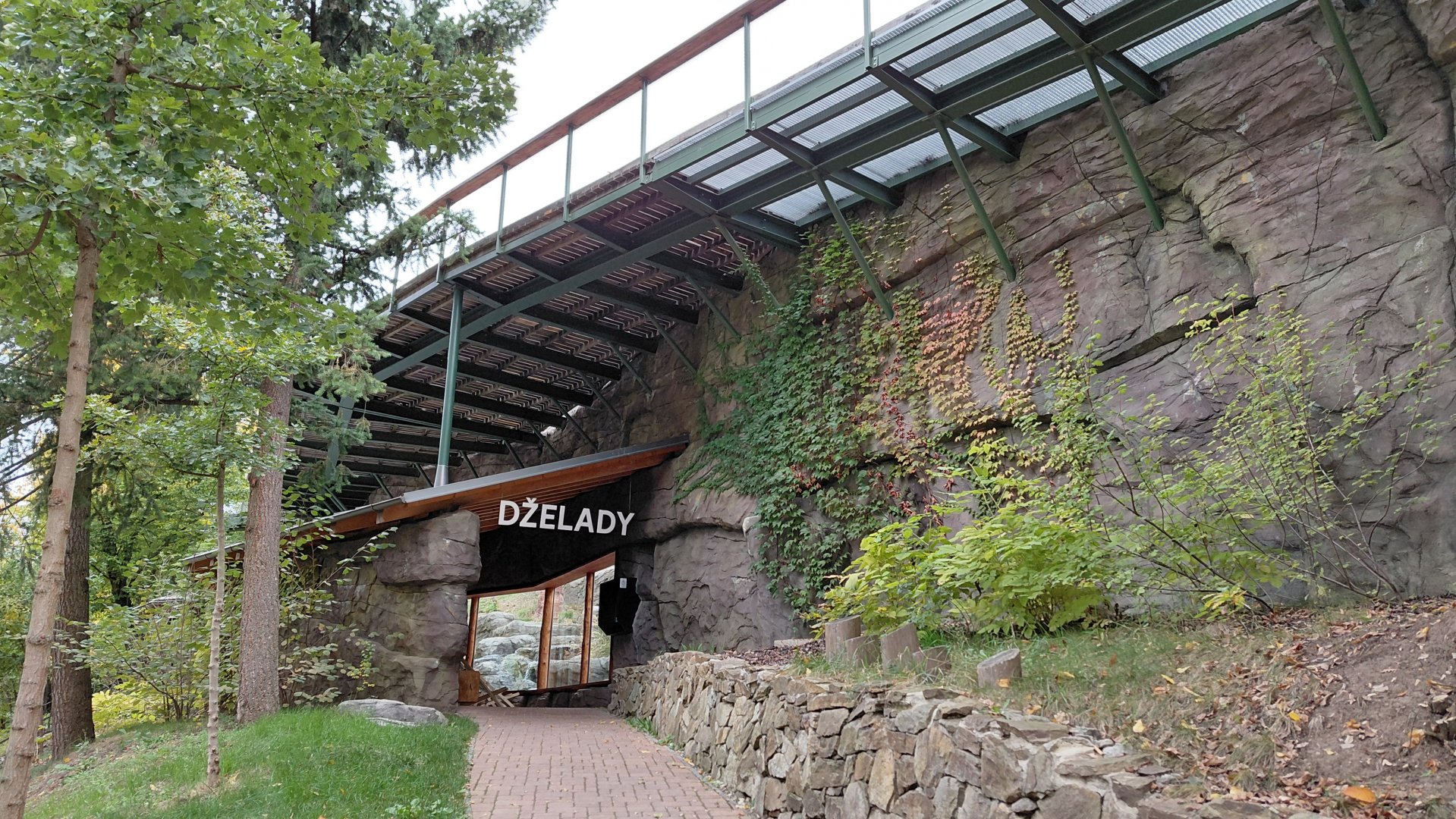 Gelada + rock hyrax exhibit