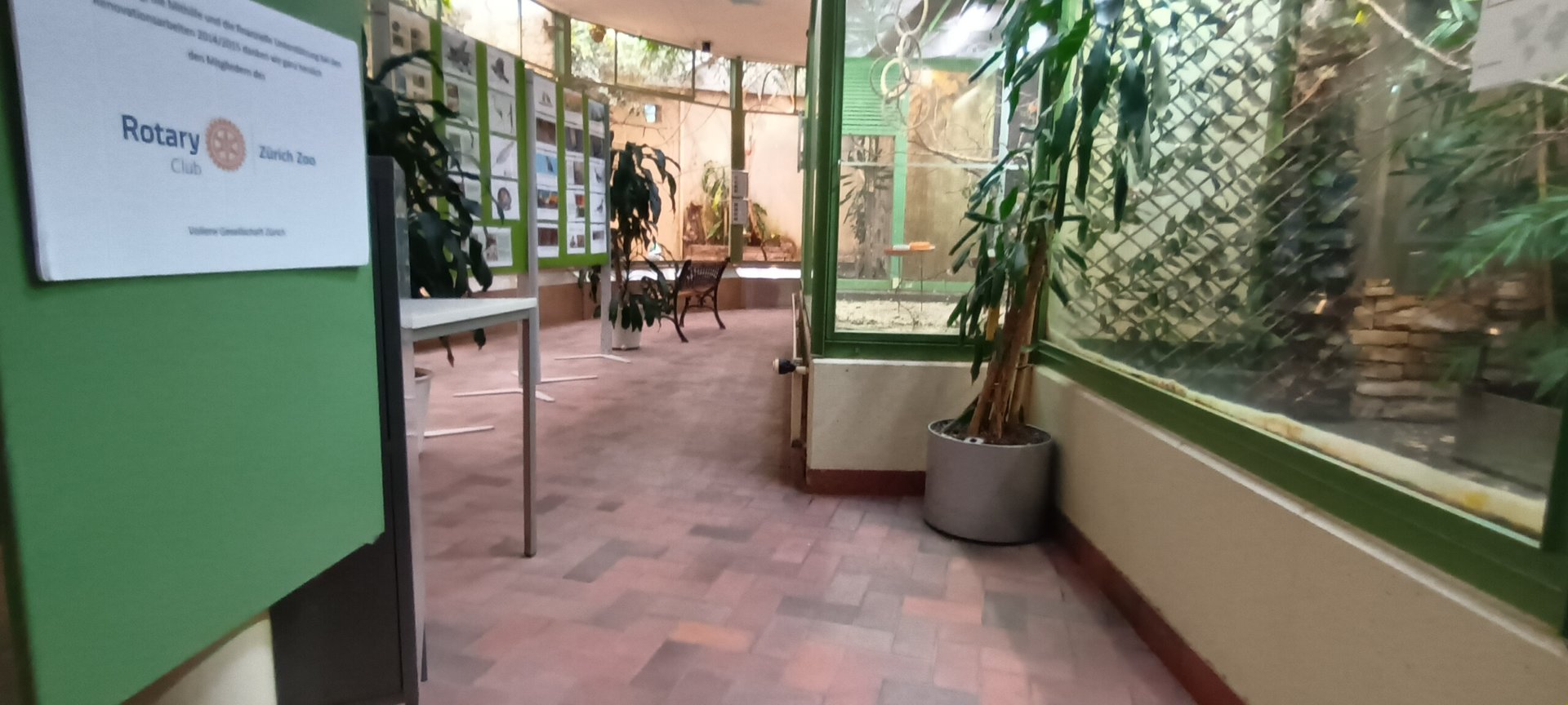 General View inside Zurich Aviary