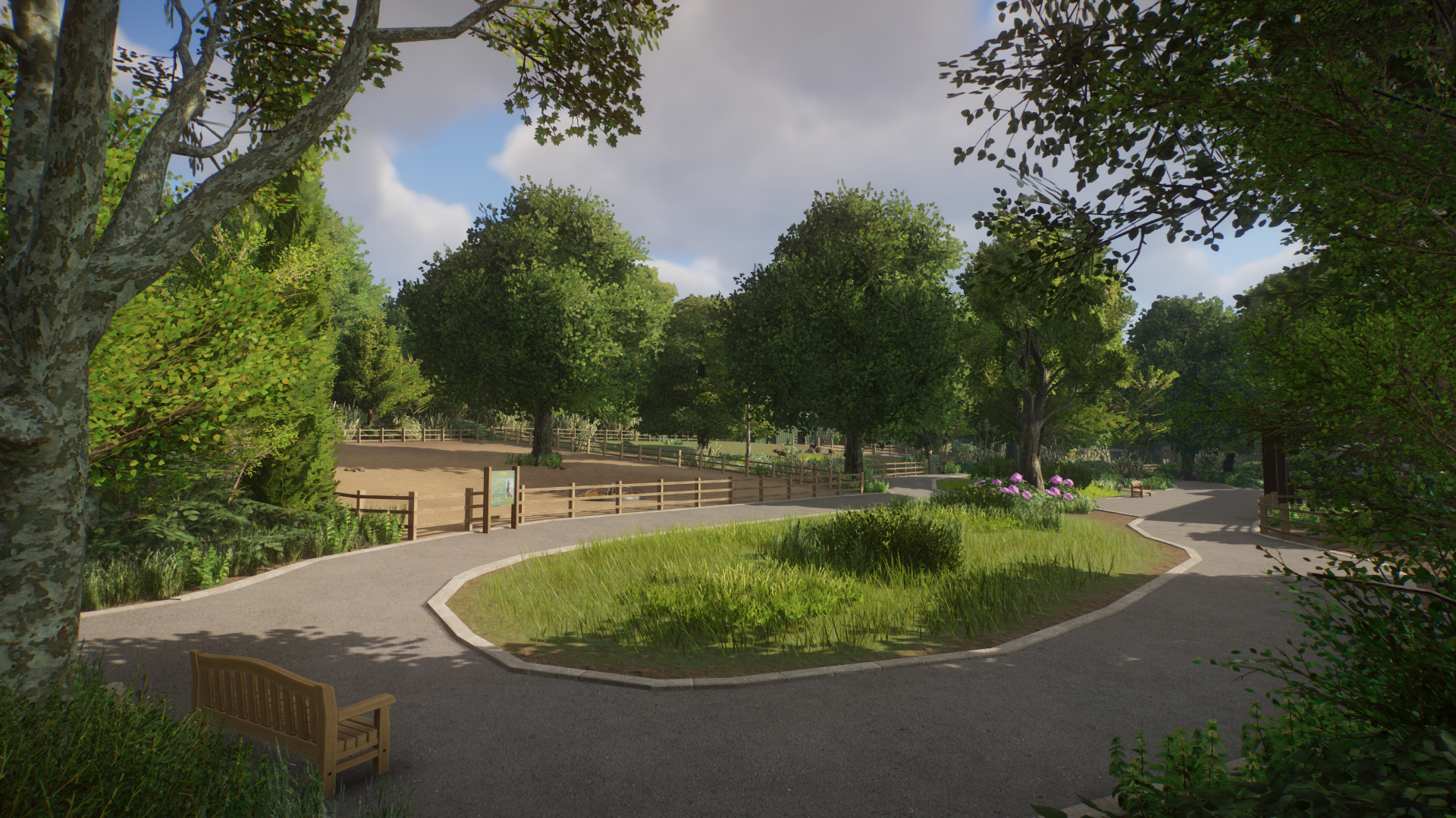 General View of Outdoor Enclosures (Planet Zoo)