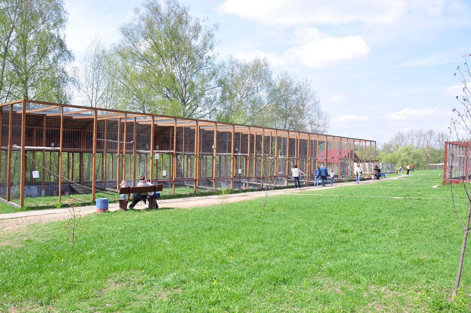 General view of raptors exhibits