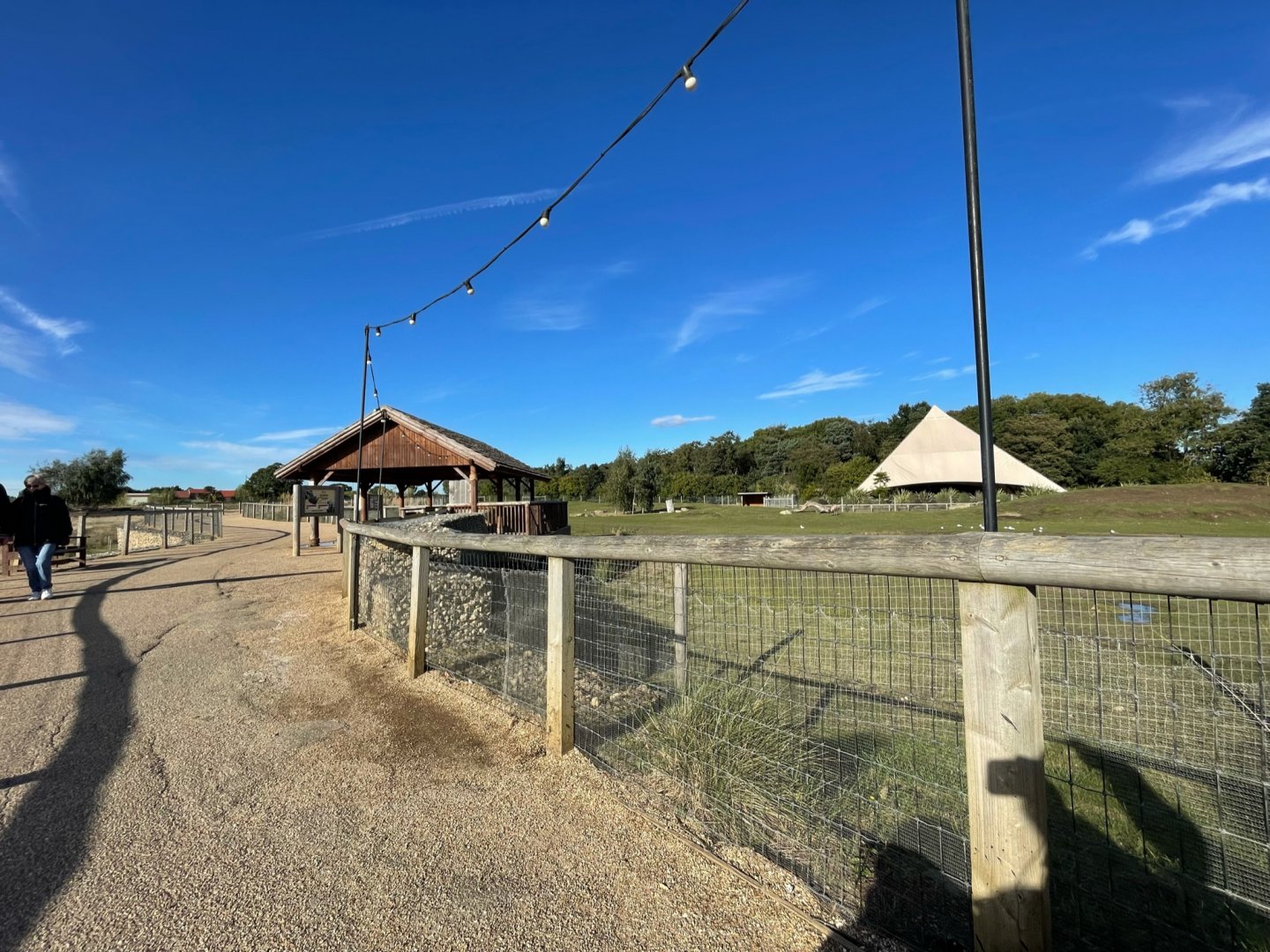 General View of the Mixed African Enclosure at Yorkshire Wildlife Park (October 2021)