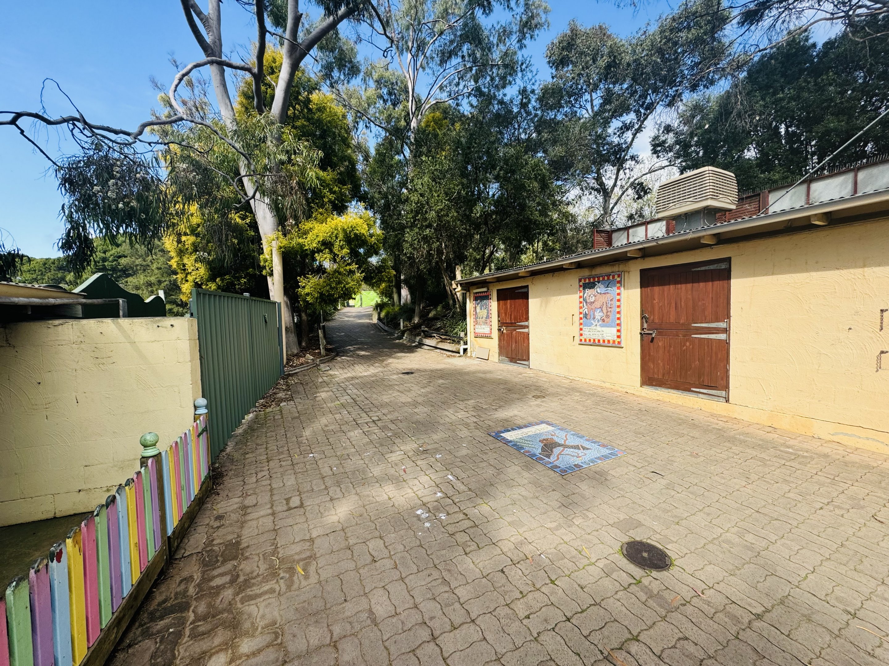 General walkway towards old kid’s zoo