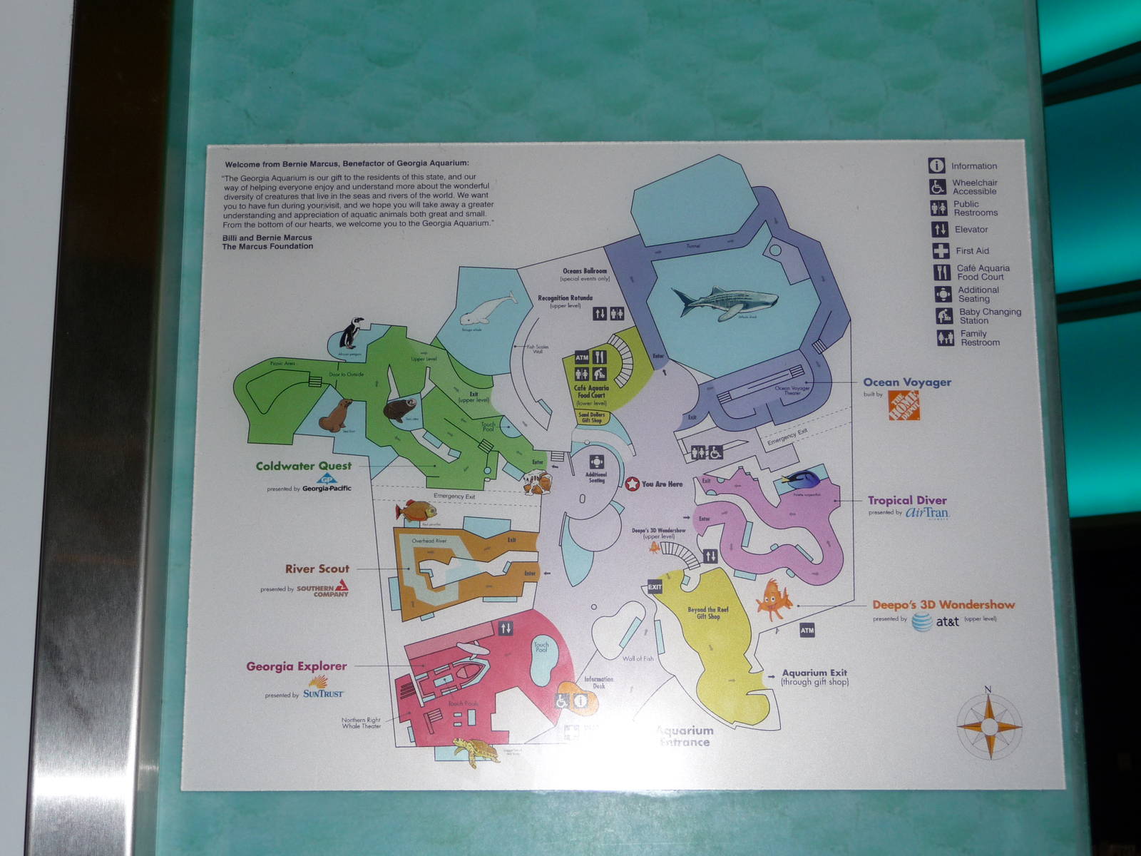 Georgia Aquarium - Map
