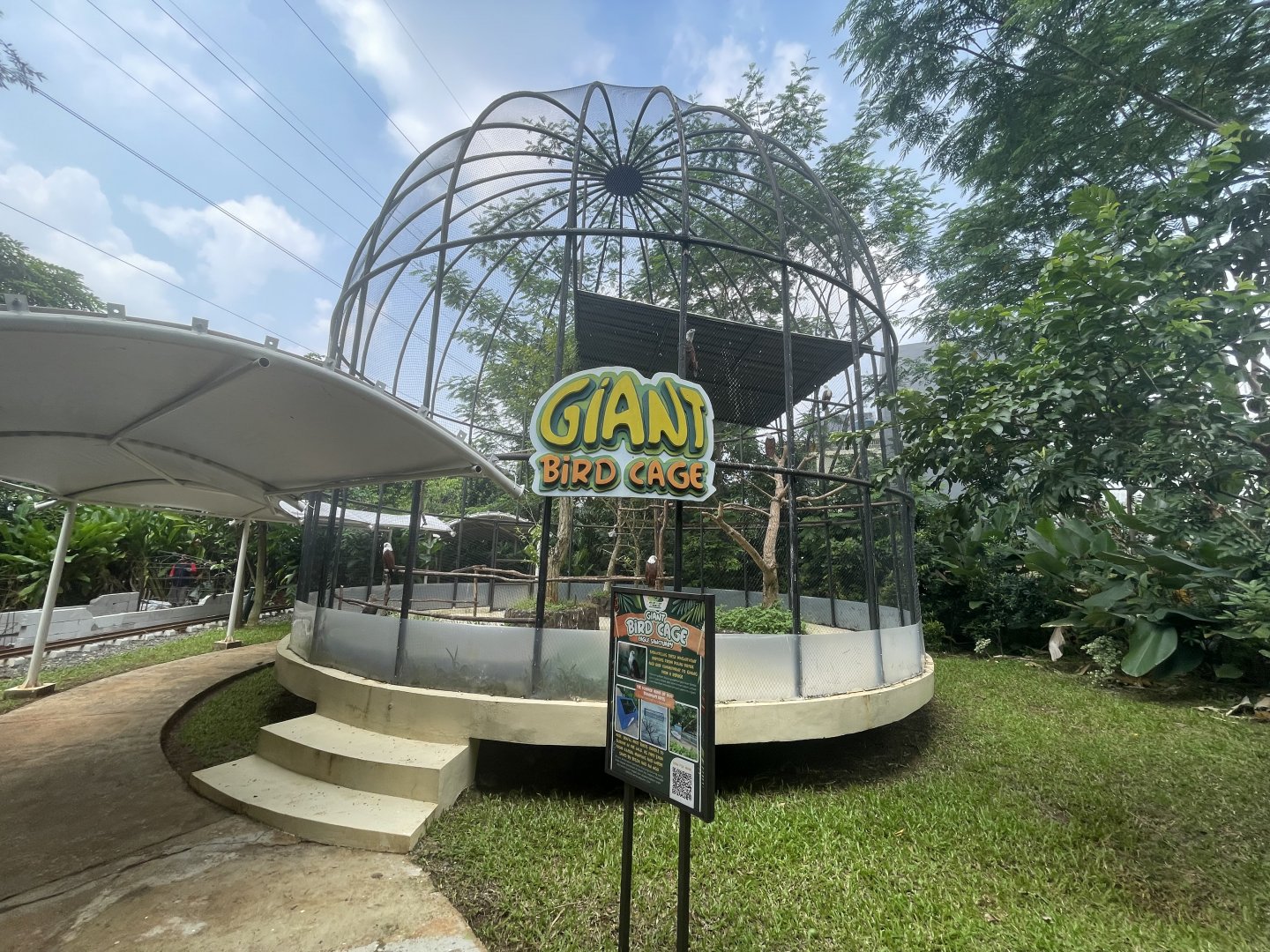 giant bird cage - aviary park