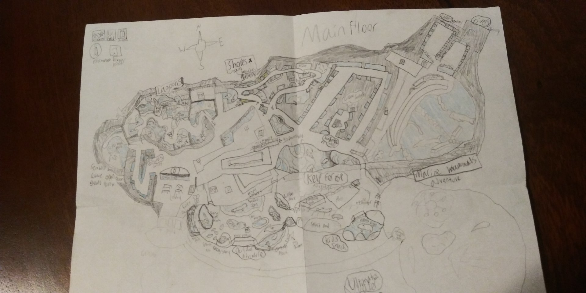 Giant Fantasy Aquarium- main floor map