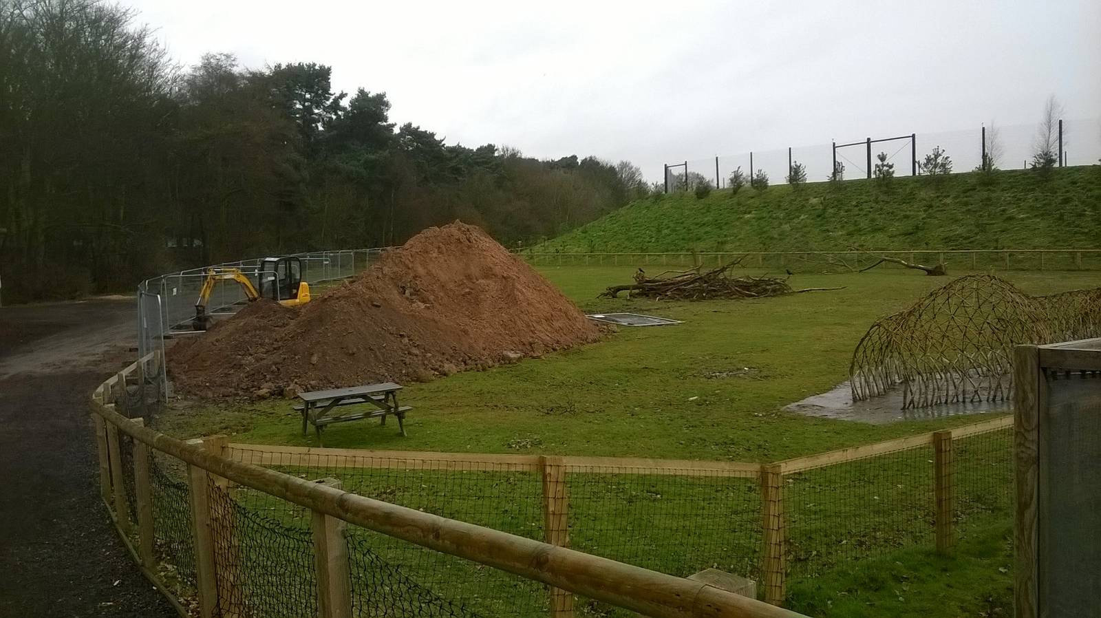 Giant Otter enclosure Construction 29th March 15
