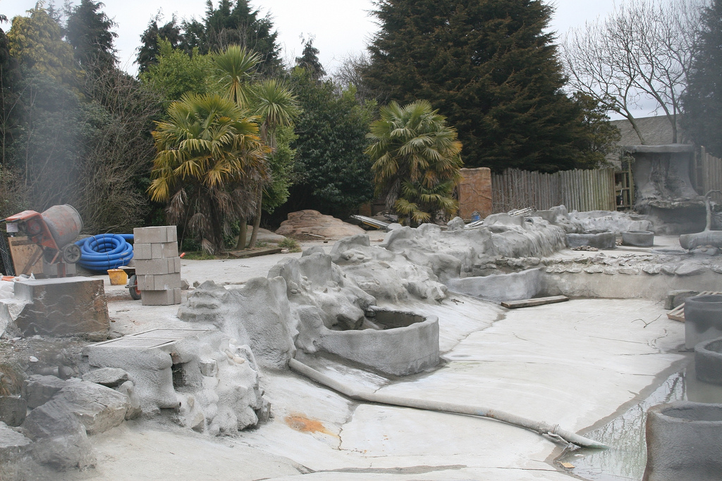 Giant Otter Enclosure Construction #5