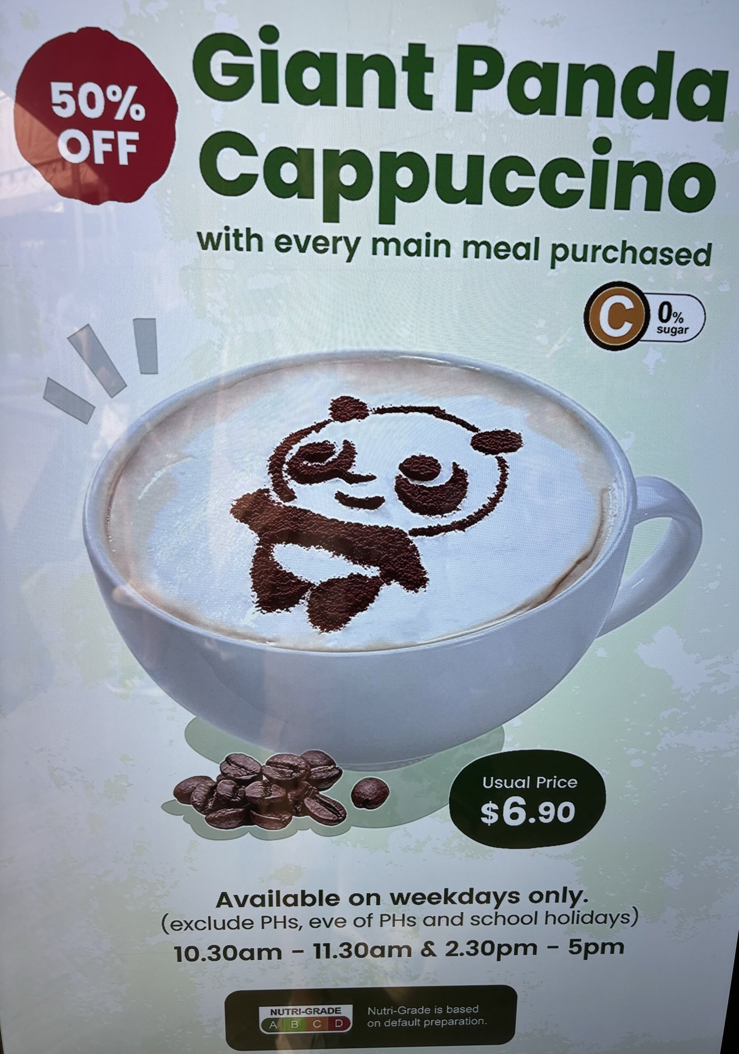 Giant Panda Cappuccino!