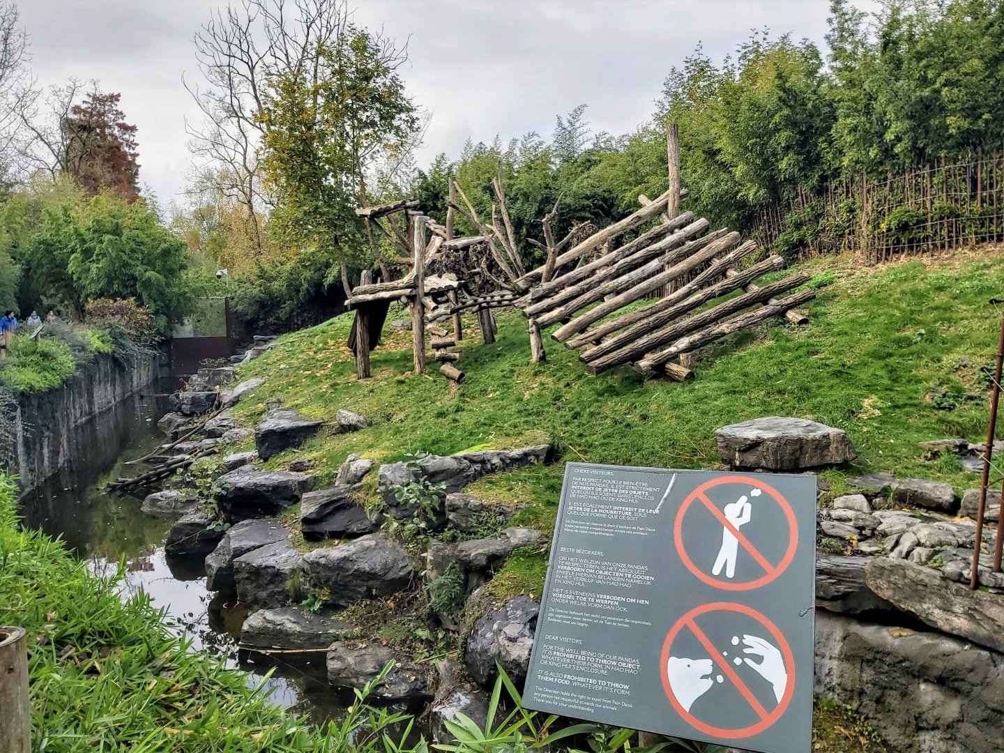 Giant panda enclosure