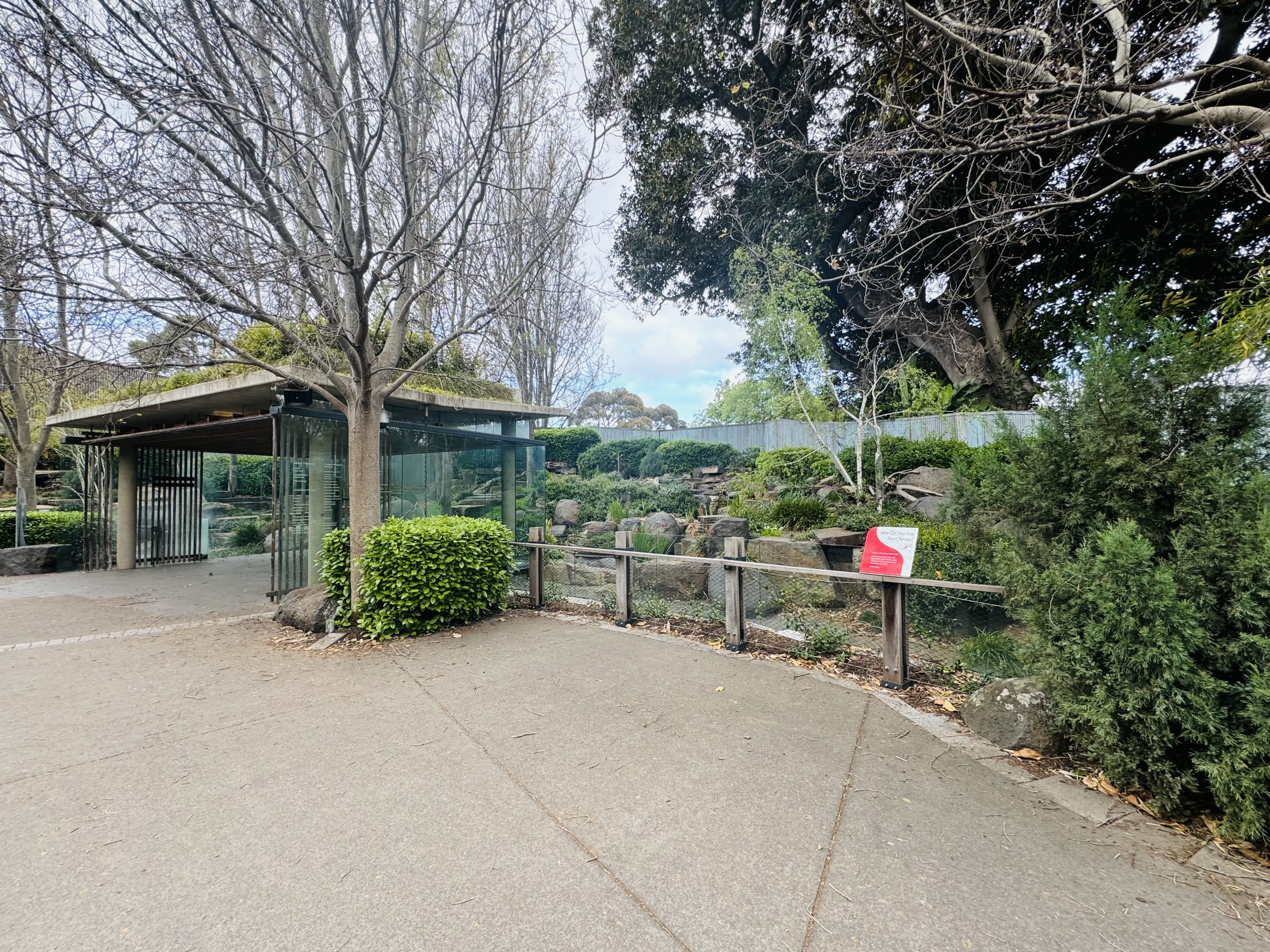 Giant panda enclosure