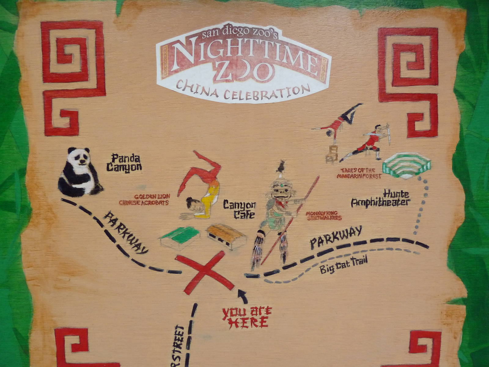 Giant Panda Exhibit - Signage At Canyon Cafe