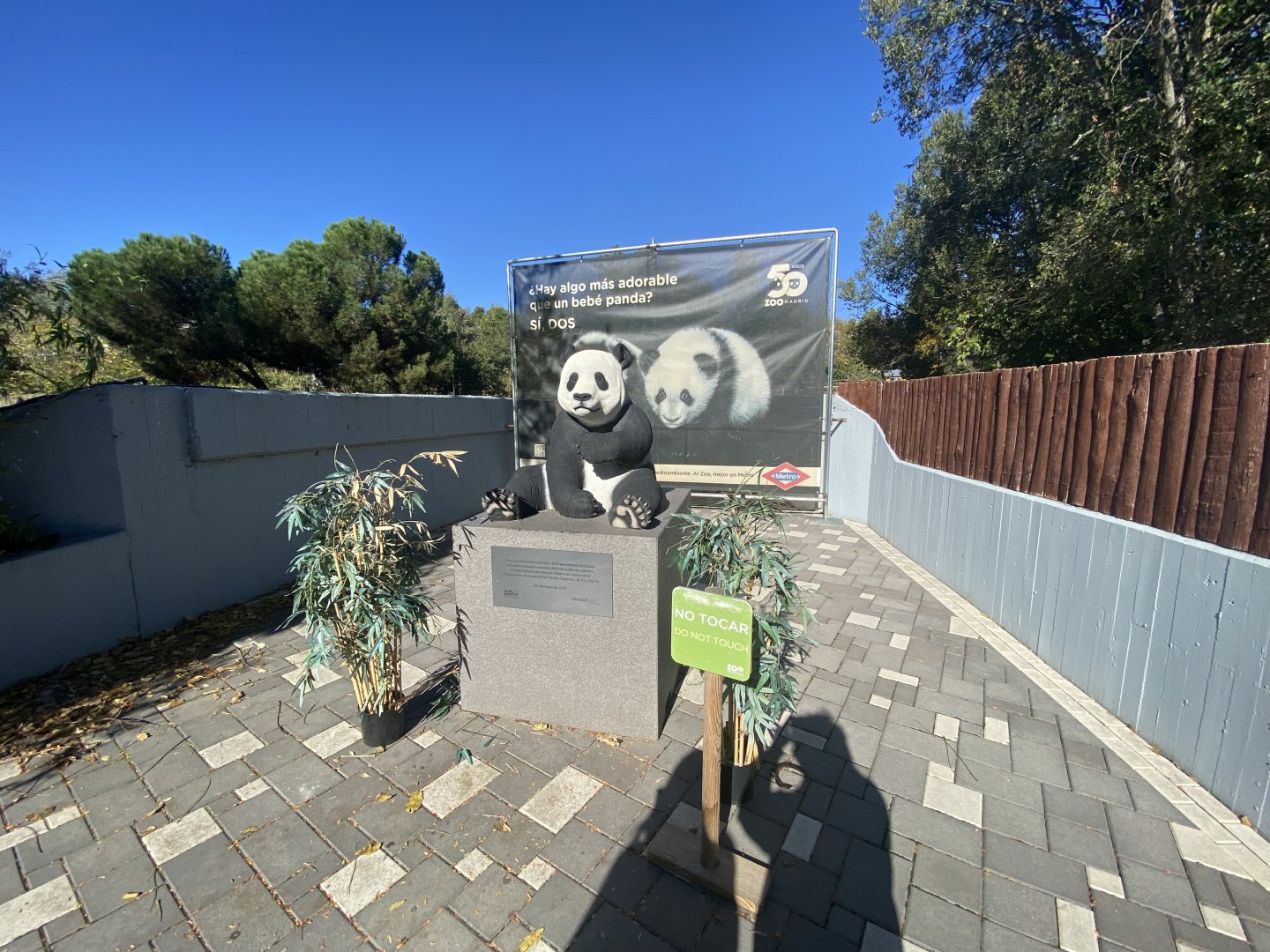 Giant panda statue