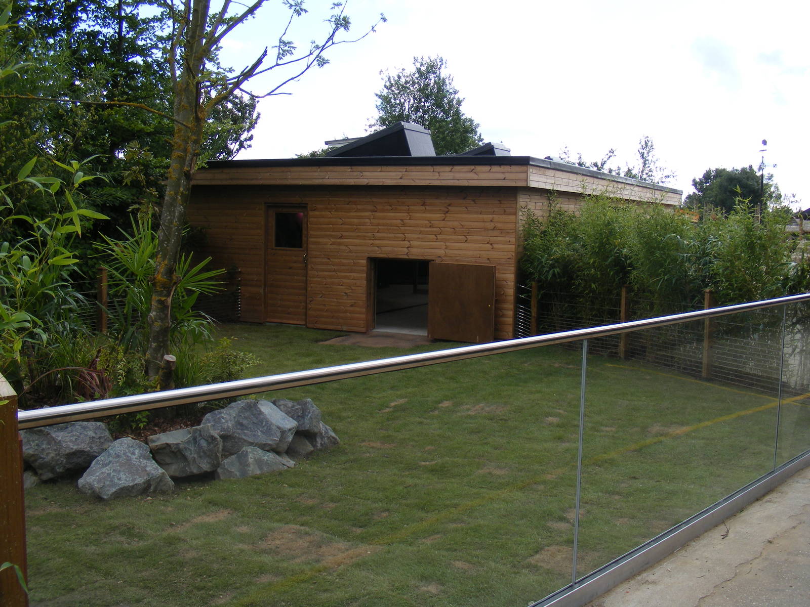 Giant tortoise enclosure