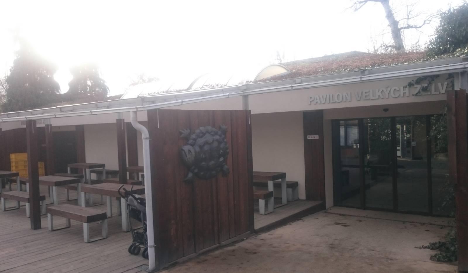 Giant tortoise-house