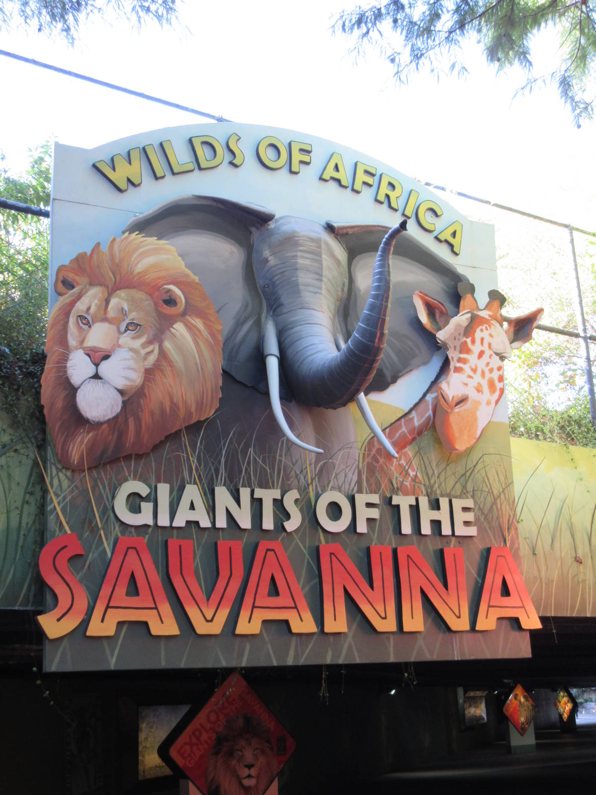 Giants of the Savanna - Tunnel Entrance Sign