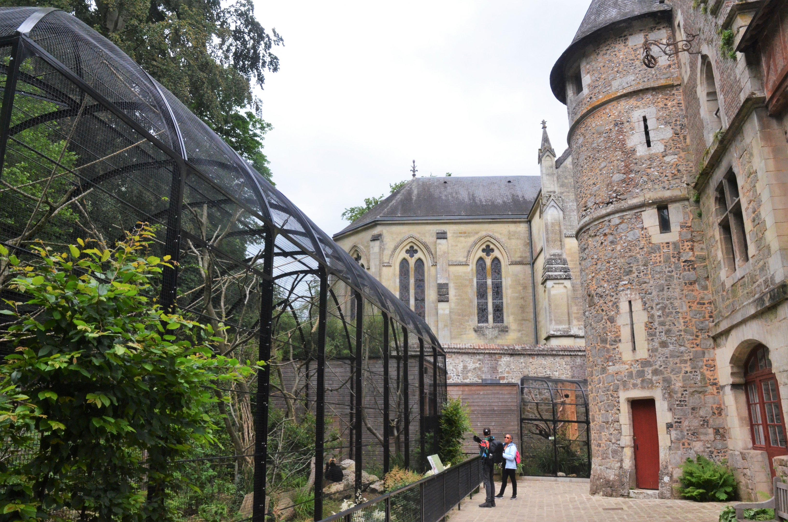 Gibbon and Macaw Enclosures at Clères, 16/06/18