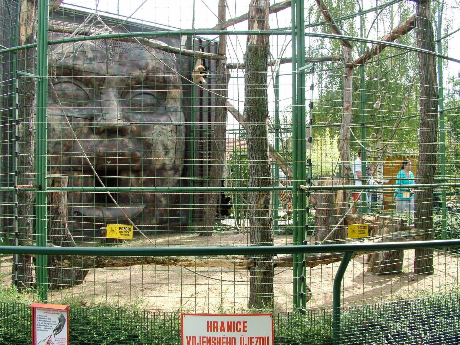 Gibbon Enclosure at Chleby, 26/08/12