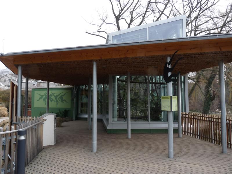 Gibbon house, closer view