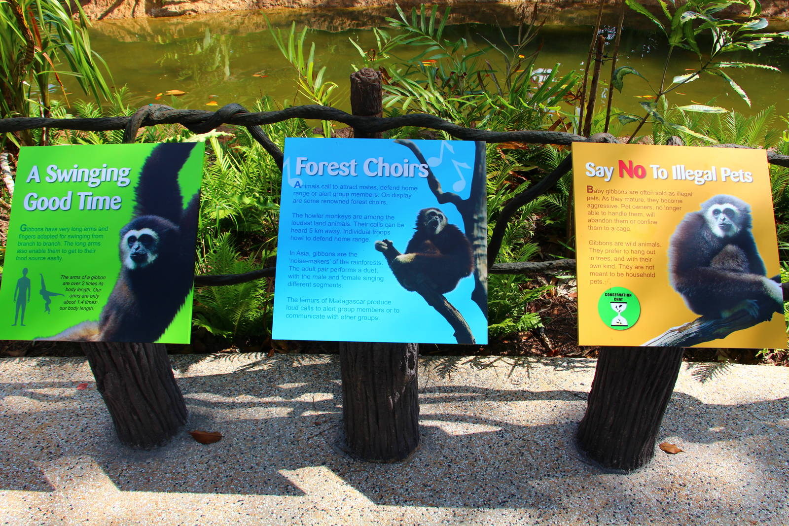 Gibbon Island - Signage